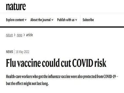 Диагностика гриппа: природа: вакцина против гриппа может снизить достижение новой тяжести короны на 90%!